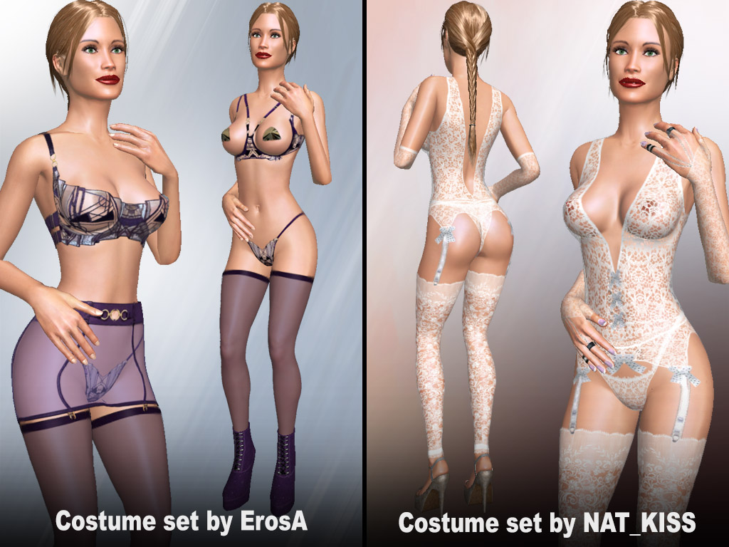 Update #1717: Users made Costume sets by ErosA and NAT_KISS