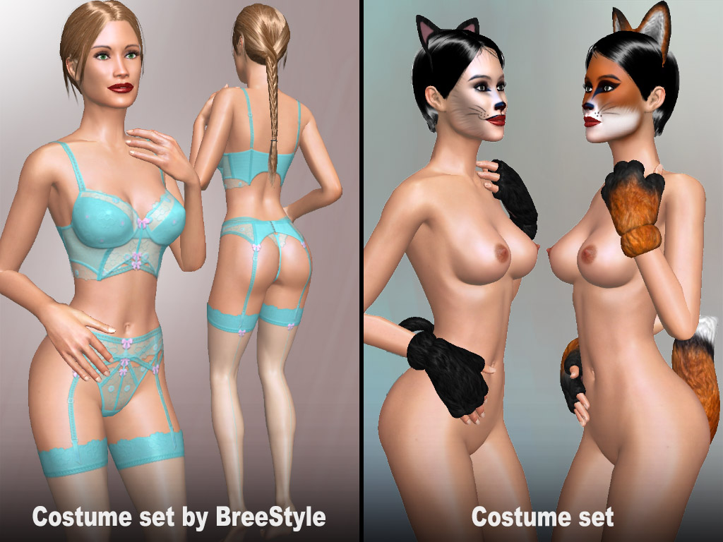 Home 11 Update #1733: Costume sets made by member BreeStyle and our team