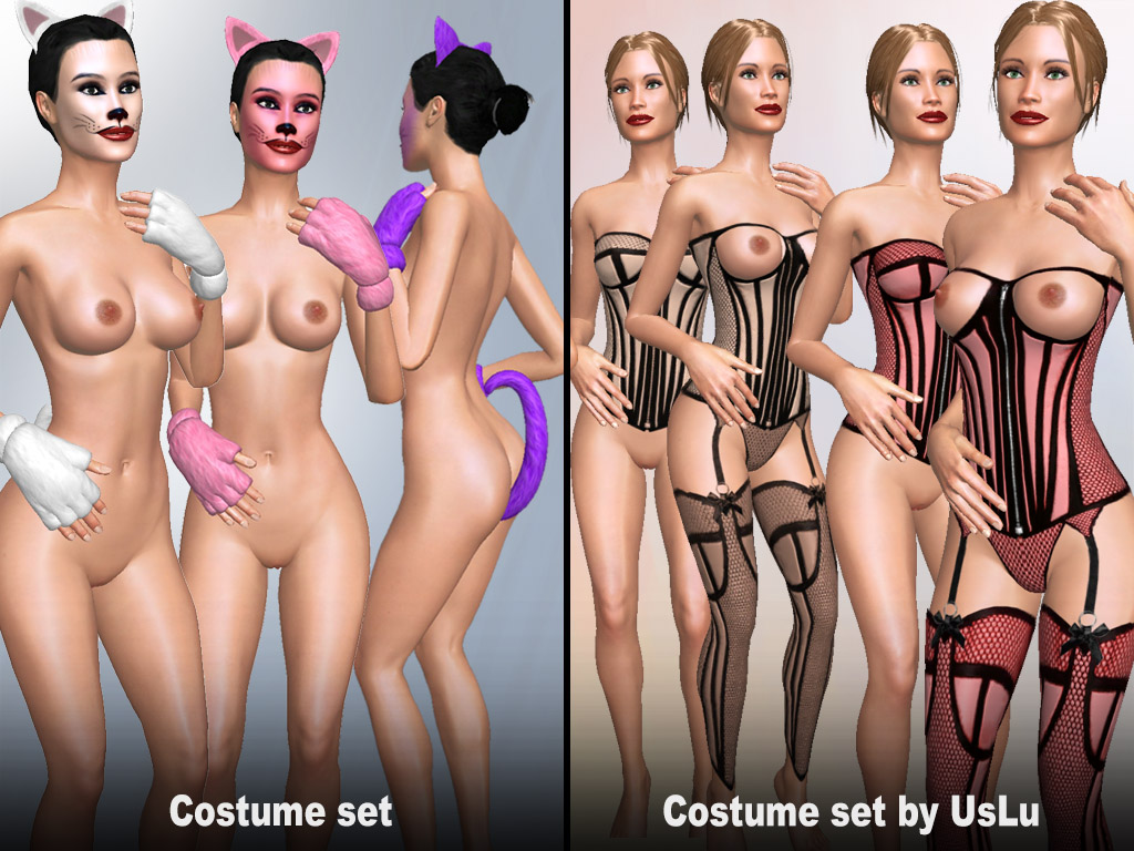 Home 3 Update #1741: Costume sets made by Uslu user and our team