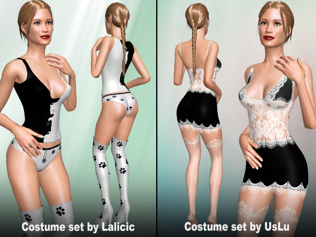 Update #1745: Costume sets from our users Lalicic and UsLu