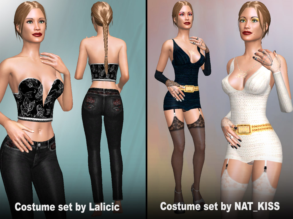 Home 3 Update #1765: Costume sets made by users Lalicic and NAT_KISS