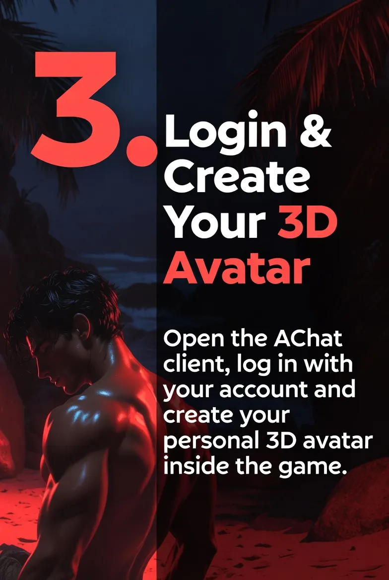 Get Started with AChat 11 Login and Create Your 3D Avatar in AChat
