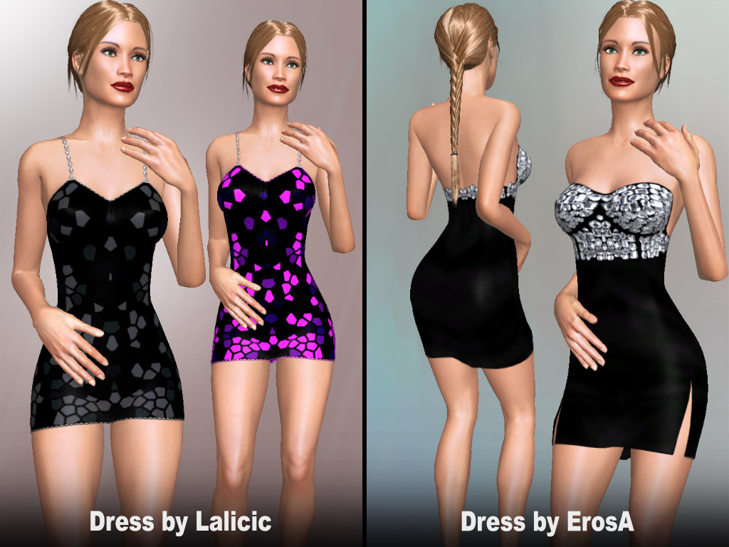 Home 7 Update #1773: Sexy dresses made by users Lalicic and ErosA