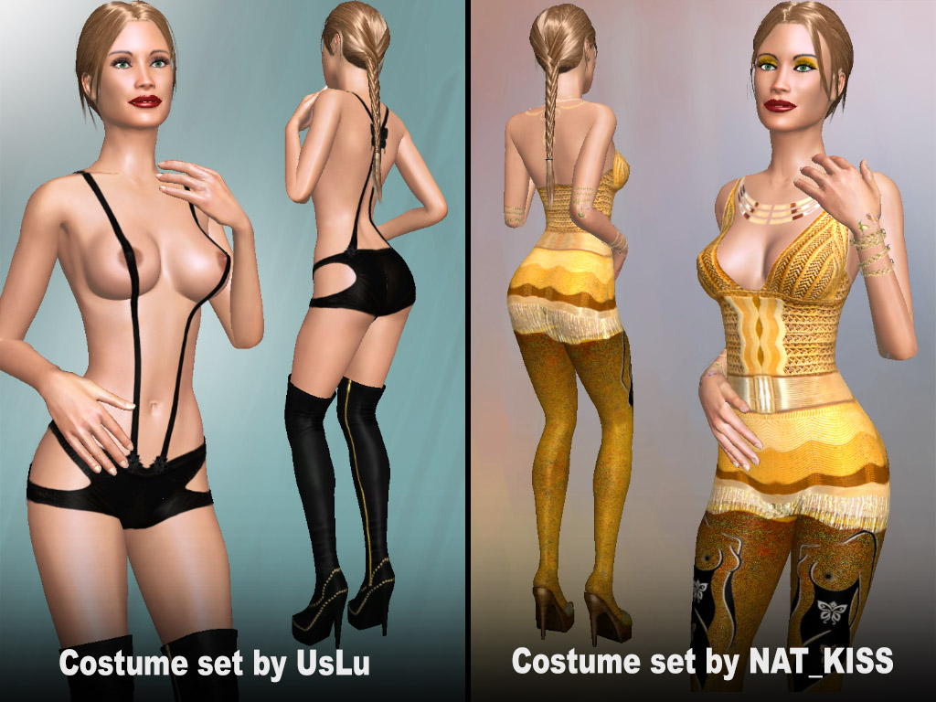 Update- #1780: Costume sets made by users UsLu and NAT_KISS