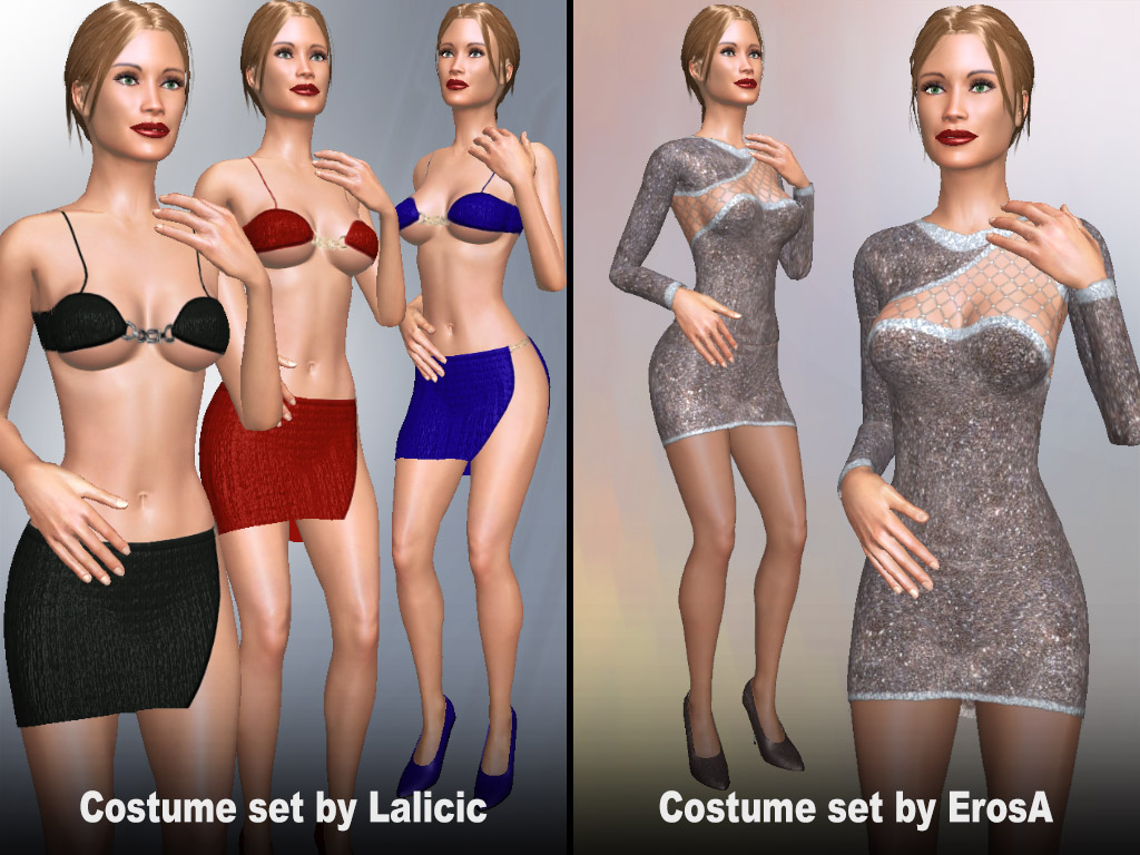 Update #1784: Costume sets made by users Lalicic and ErosA