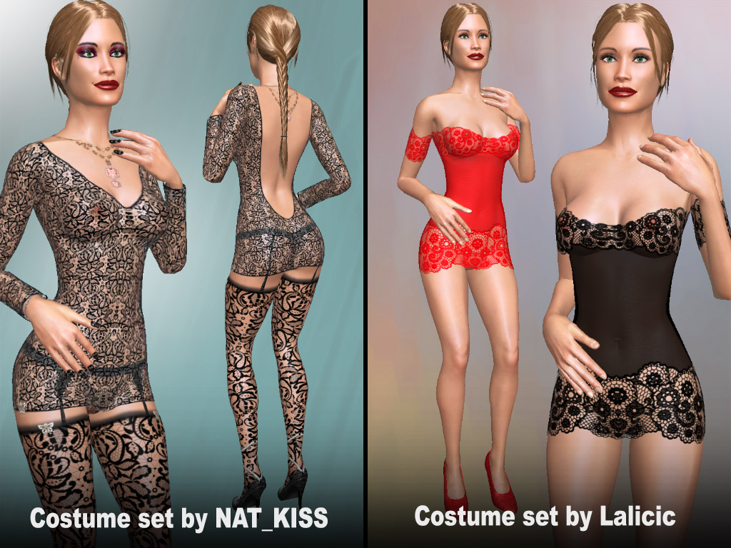 Home 4 Update #1808: Costume sets made by users NAT_KISS and Lalicic