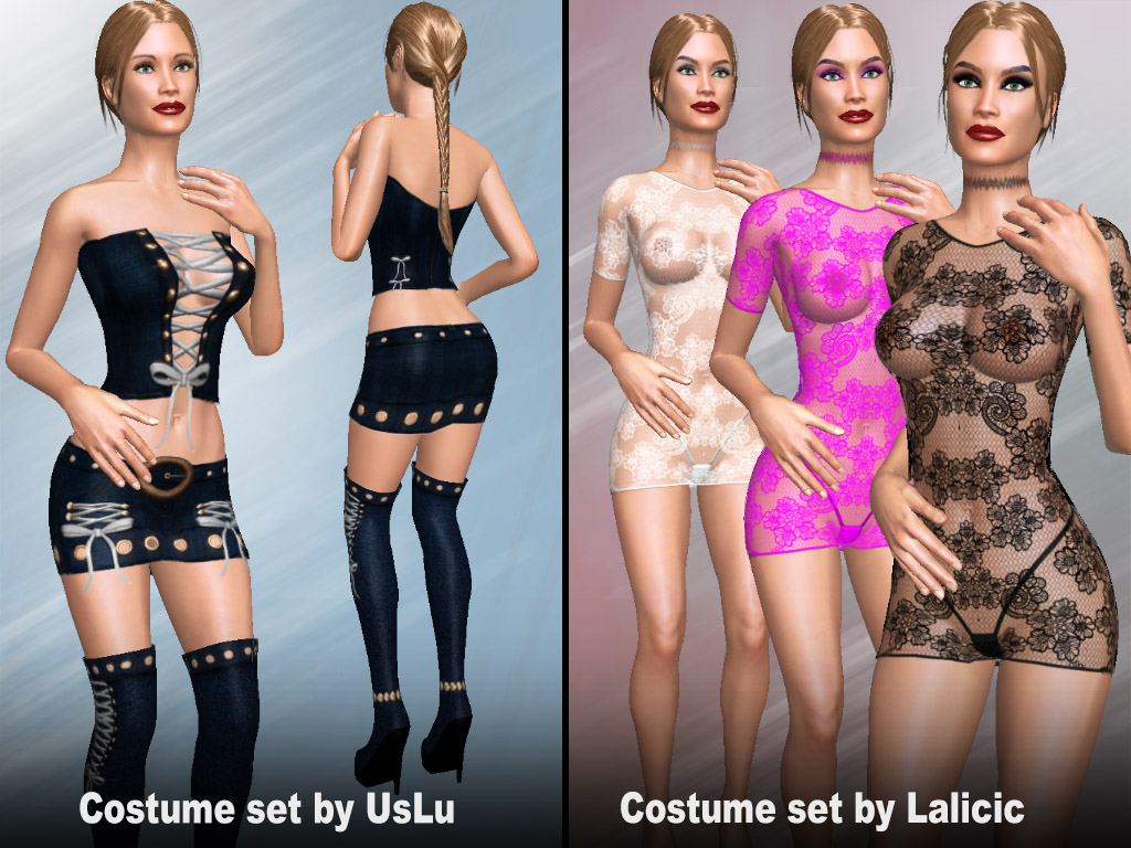 Home 3 Update #1809: Costume sets made by users UsLu and Lalicic