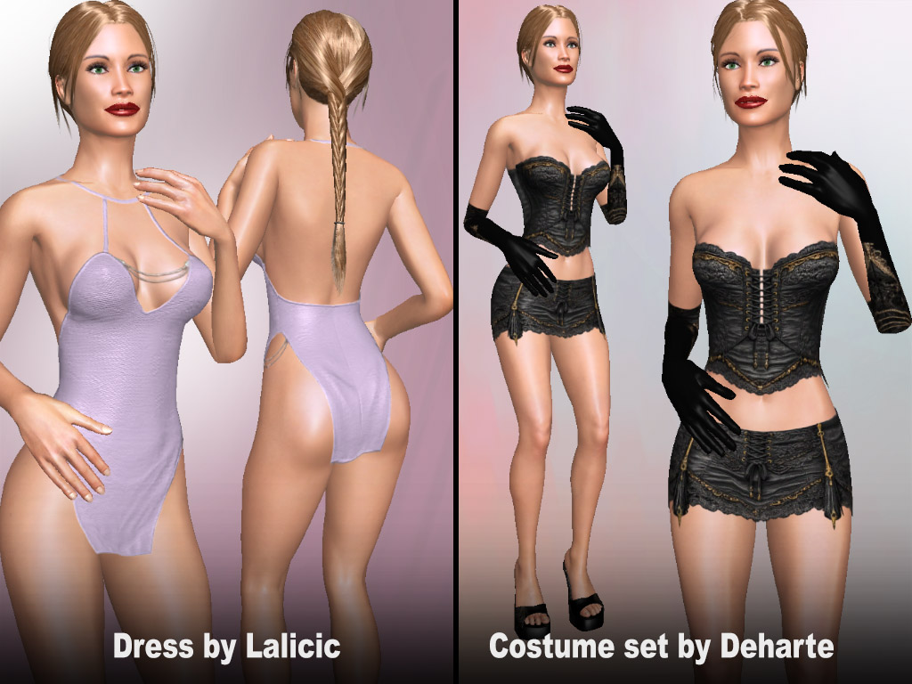 Update #1812: Dress and Costume set made by users Lalicic and Deharte