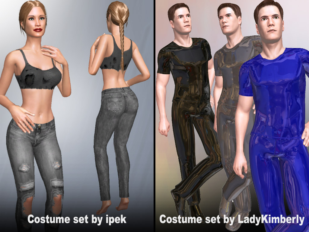 Update #1817: Costume sets made by users ipek and LadyKimberly