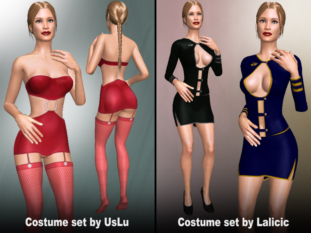Update #1818: Costume sets made by users UsLu and Lalicic