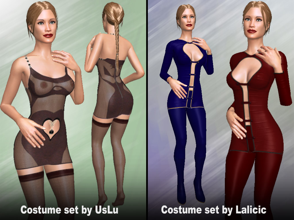 Update #1822: Costume sets made by users UsLu and Lalicic