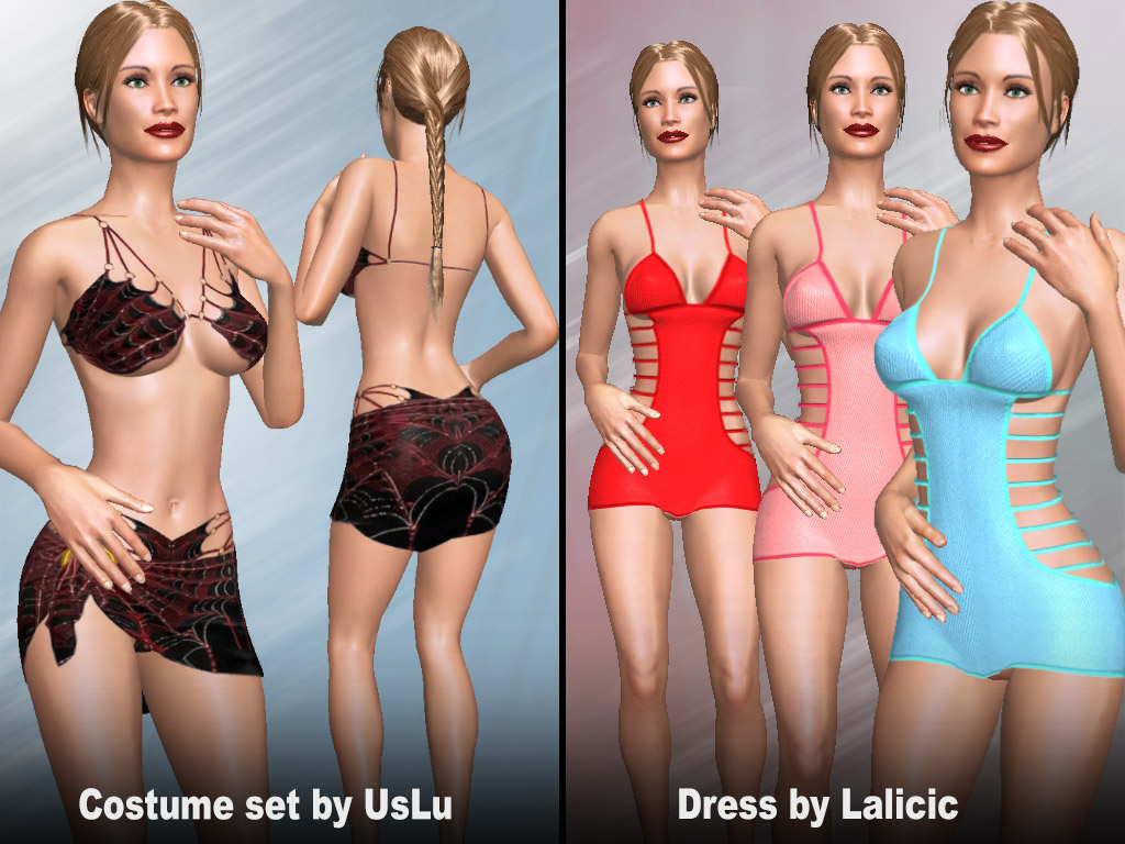 Home 15 Update #1825: Costume set and Sexy Dresses made by users UsLu and Lalicic