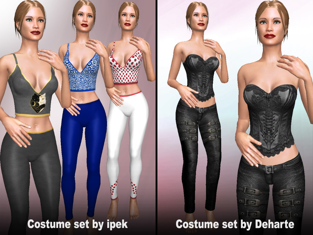 Home 13 Update #1827: Costume sets made by users ipek and Deharte