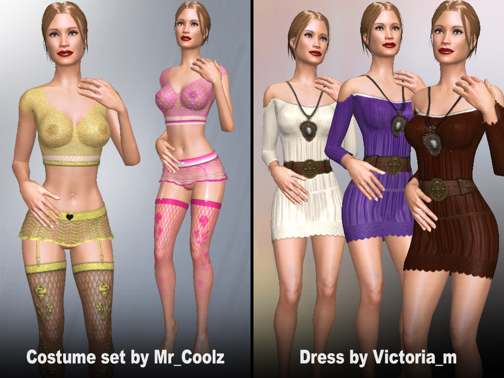 Home 11 Update #1829: Costume set and Sexy Dresses made by users Mr_Coolz andVictoria_m