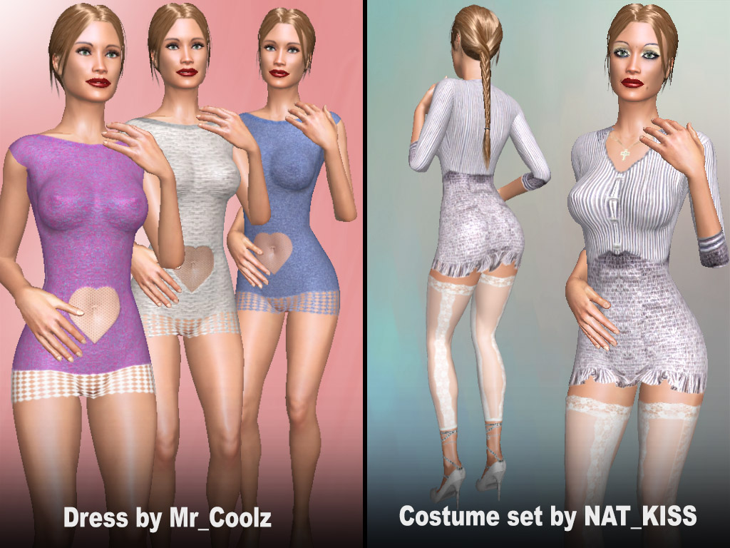 Home 8 Update #1832: Costume sets and Sexy Dresses made by users Mr_Coolz and NAT_KISS