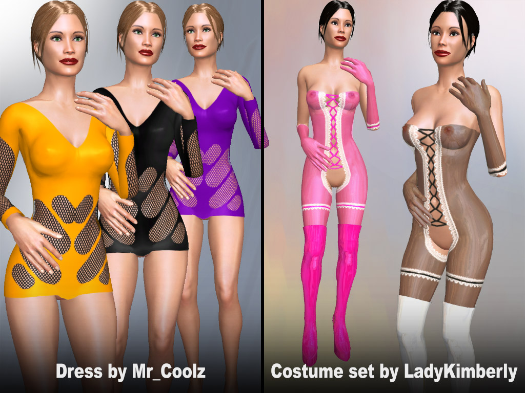 Home 4 Update #1836: Costume sets and Sexy Dresses made by users Mr_Coolz and LadyKimberly