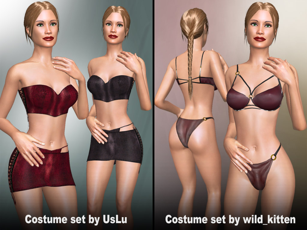 Home 3 Update #1837: Costume sets made by users UsLu and wild_kitten