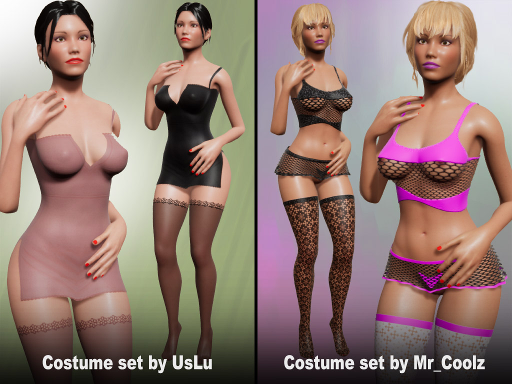 Update #1848: Costume sets made by users UsLu and Mr_Coolz