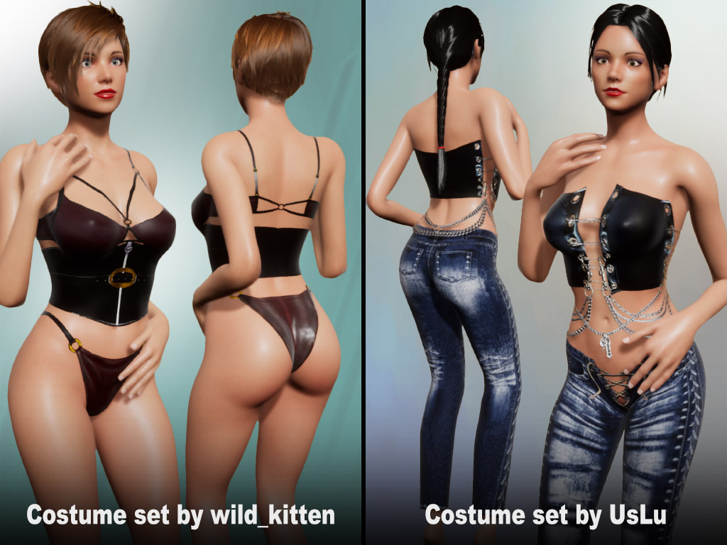 Update #1854: Costume sets made by users kitten and UsLu