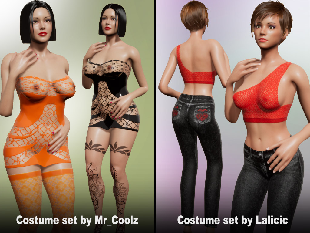 Update #1862: Costume sets made by users Lalicic and Mr_Coolz