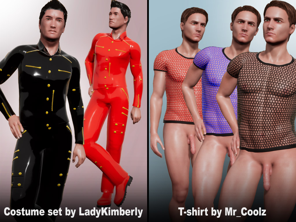 Update #1878: Costume sets and T-shirts by users LadyKimberly and Coolz